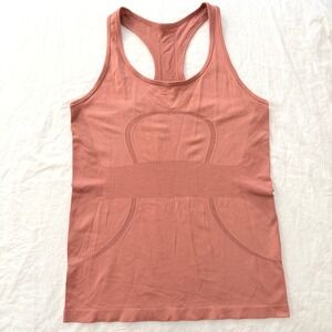 Lululemon Swiftly Tech Racerback Tank Top Womens 8 Pink Rose Clay Mesh Athletic